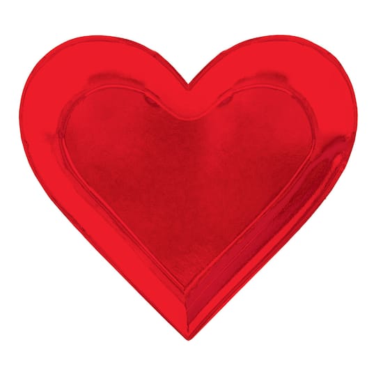 10.5&#x27;&#x27; Valentine&#x27;s Day Heart Shaped Plates, 24ct.